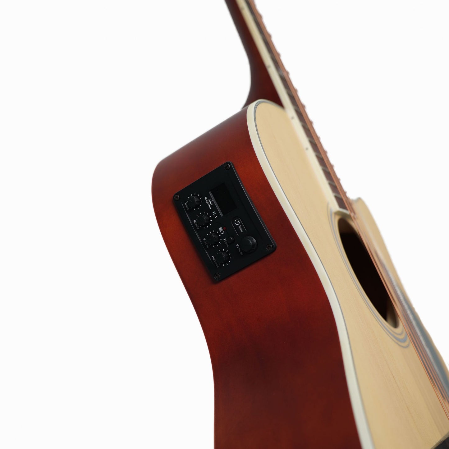 Kepma A1CE Grand Auditorium Electric-Acoustic Guitar w/ K1 EQ- Natural