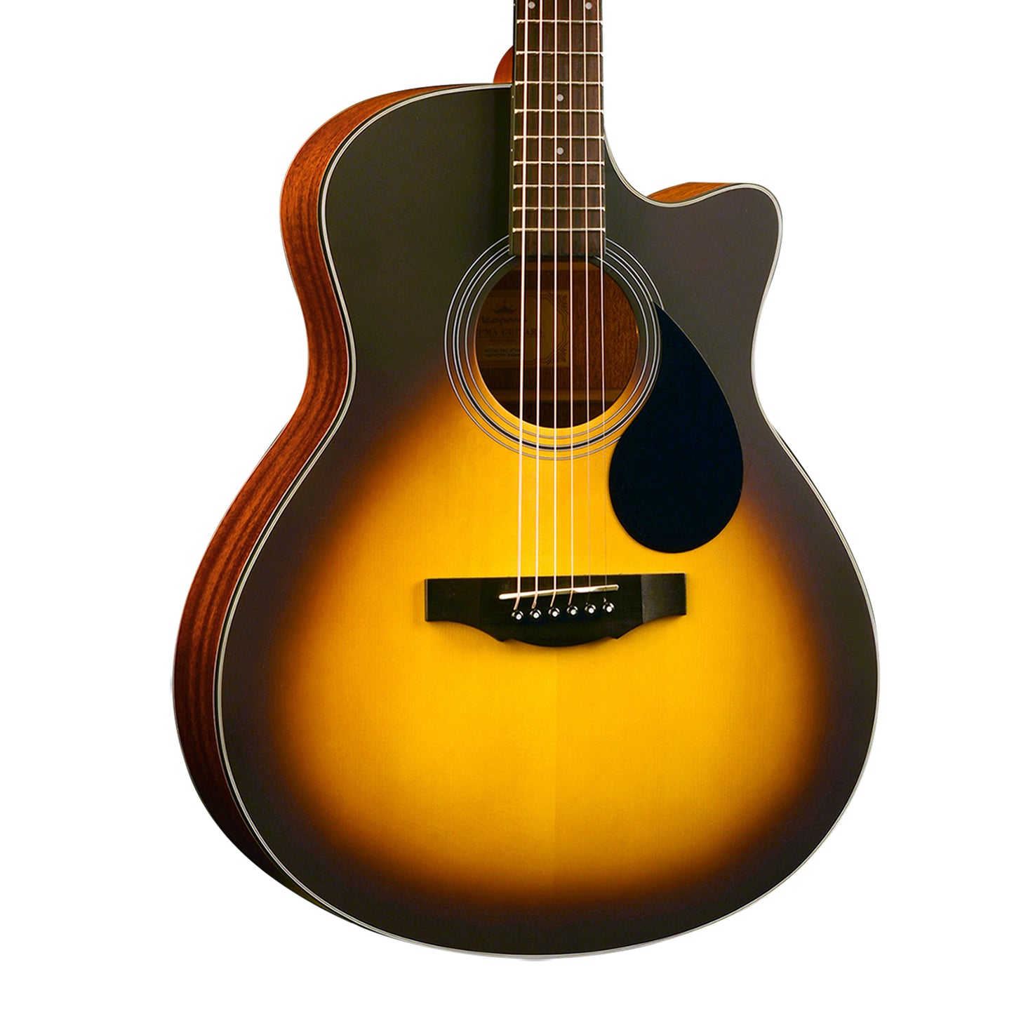 Kepma EAC Grand Auditorium Acoustic Guitar - Sunburst