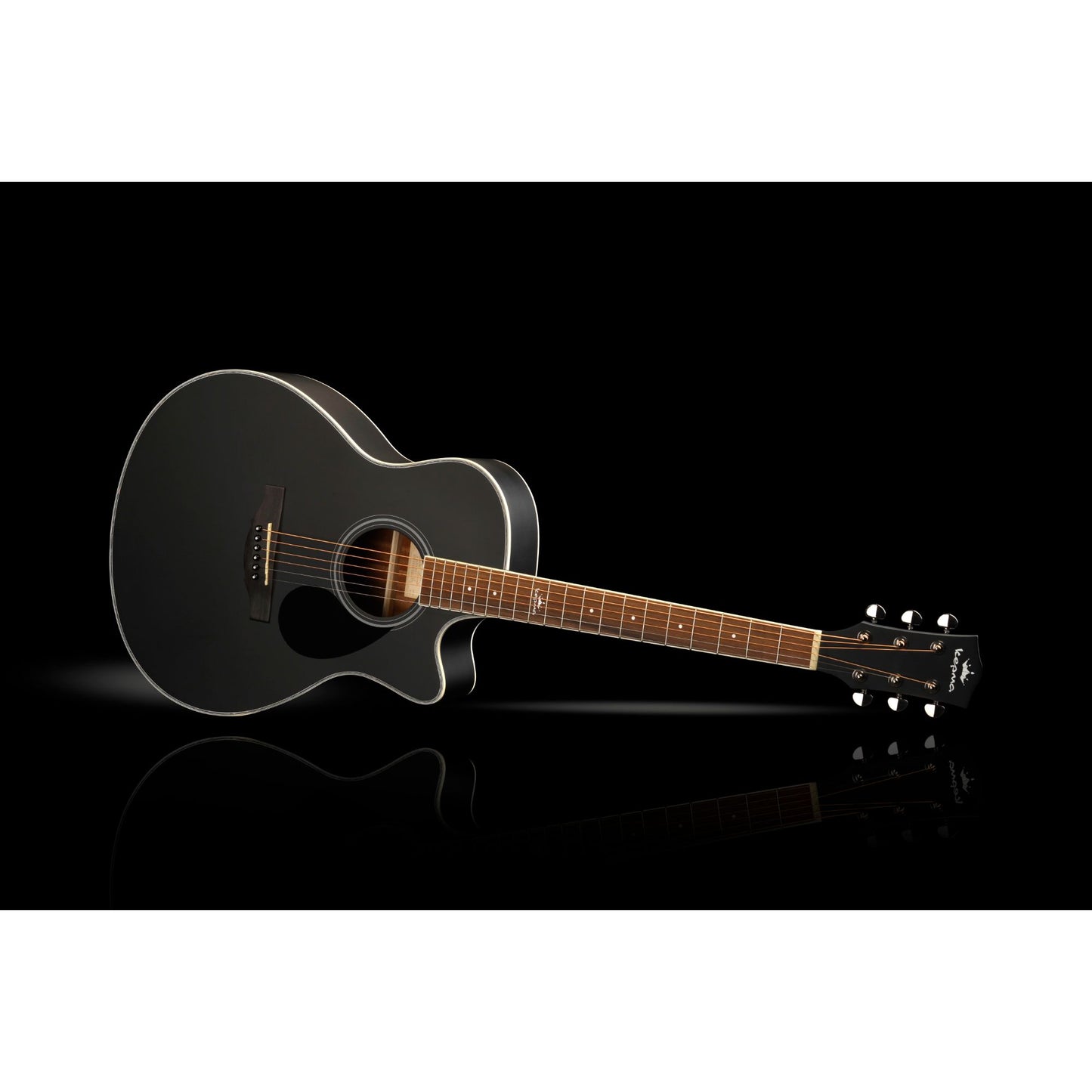 Kepma A1C Grand Auditorium Acoustic Guitar - Black