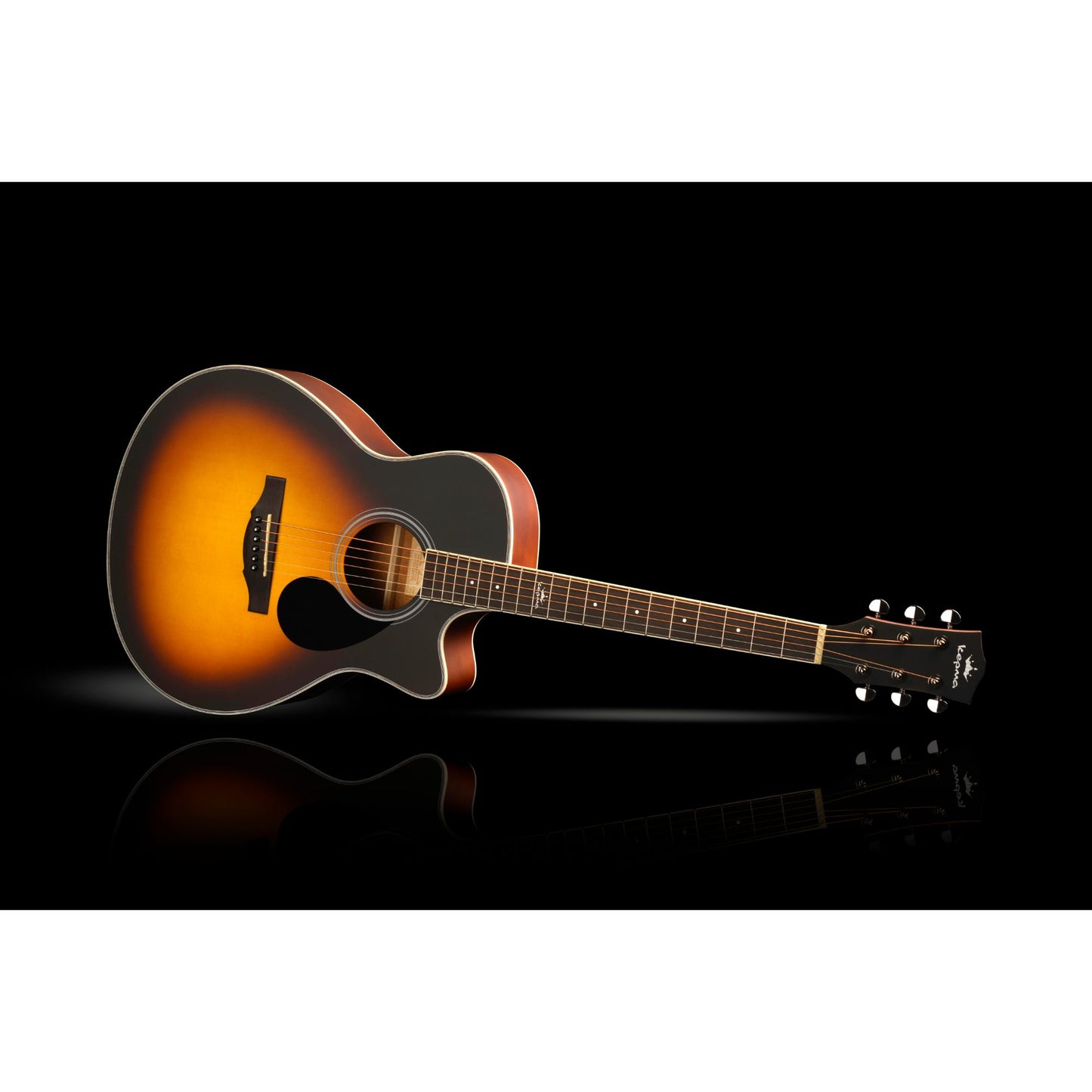Kepma A1C Grand Auditorium Acoustic Guitar - Sunburst