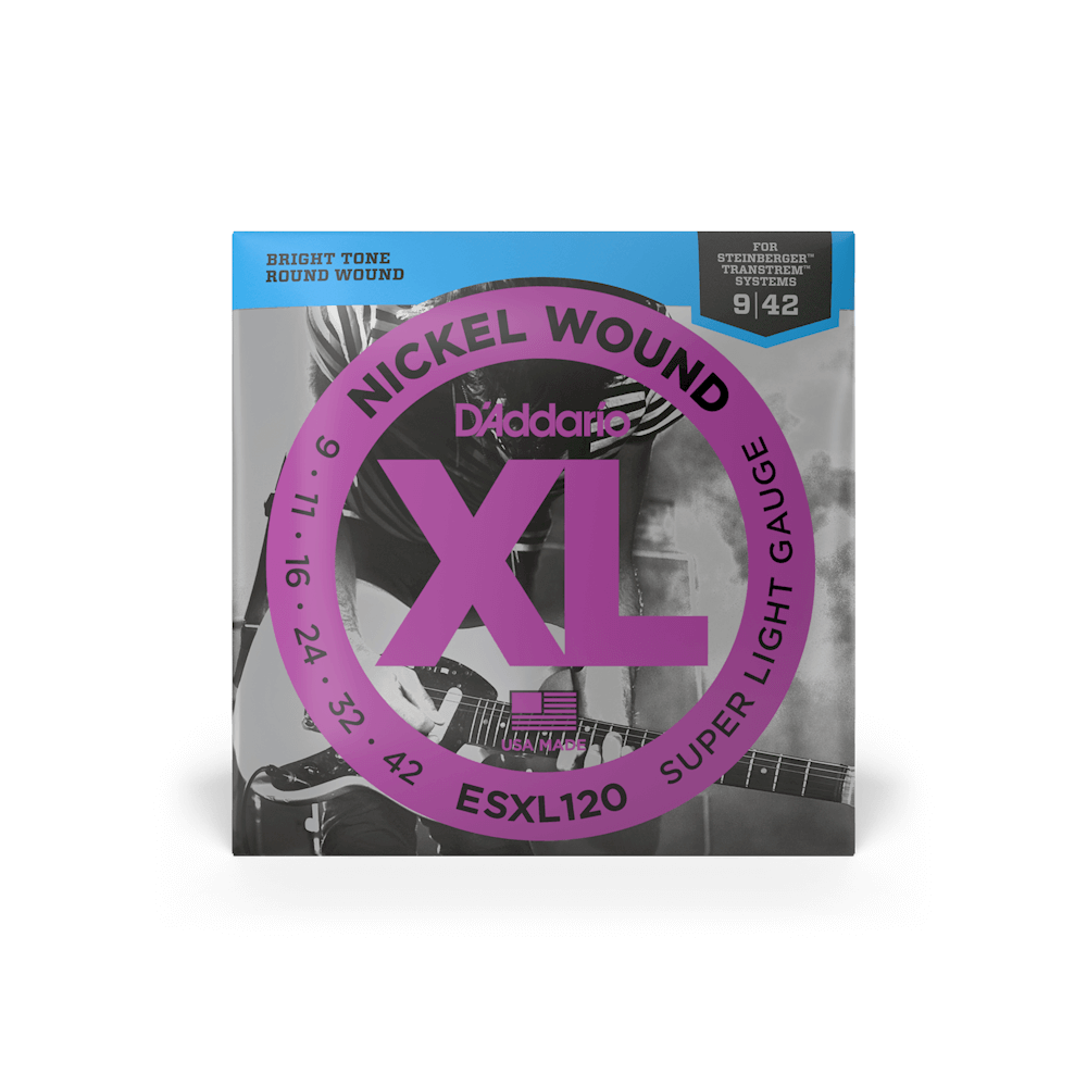 D’Addario EXL120 XL Nickel Wound Electric Guitar Strings, Super Light, 9-42 Gauge