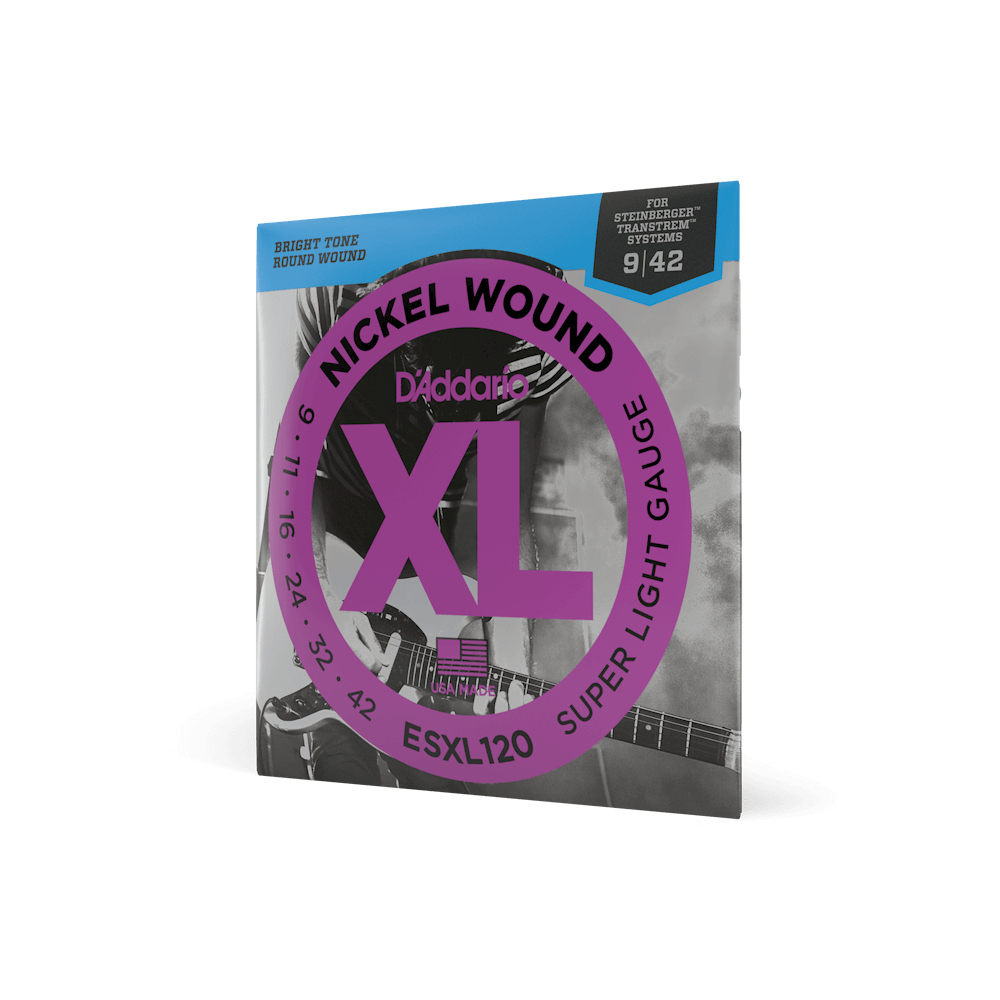 D’Addario EXL120 XL Nickel Wound Electric Guitar Strings, Super Light, 9-42 Gauge