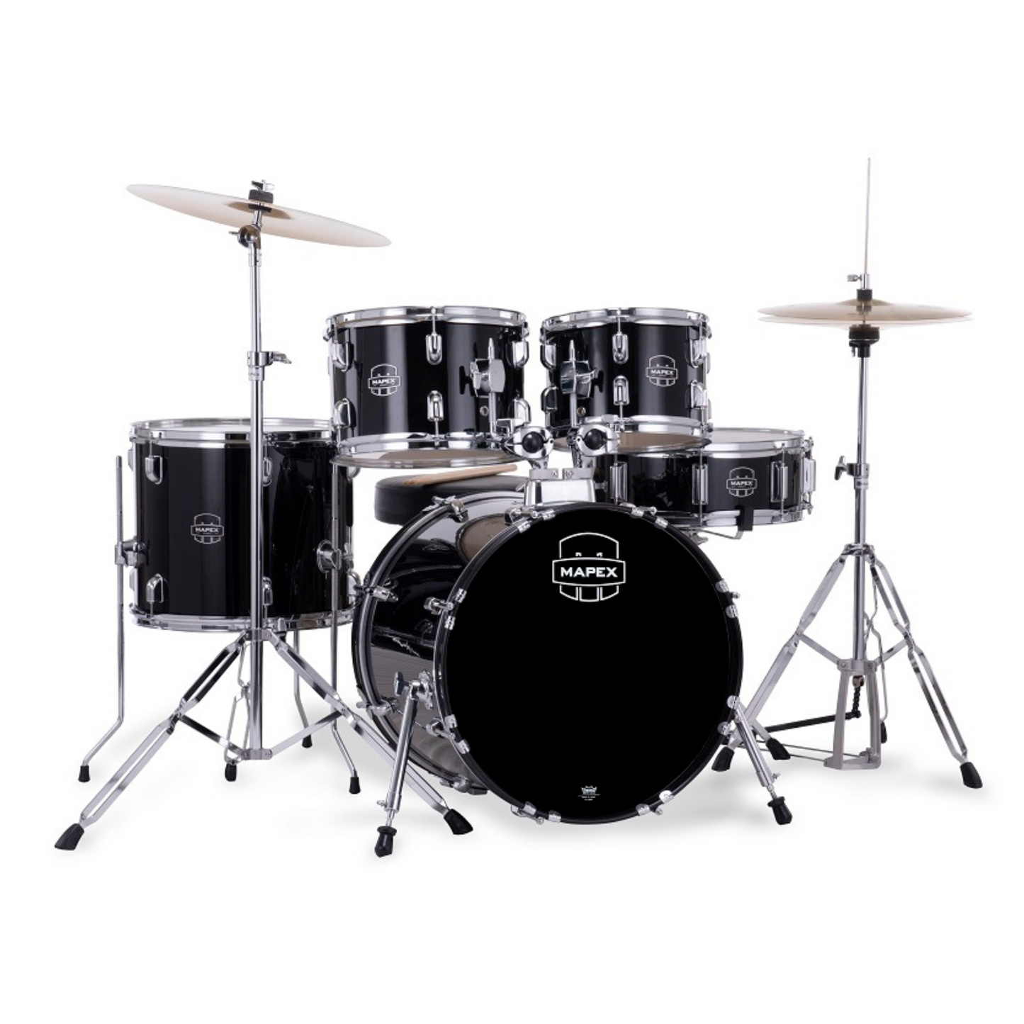 Mapex Comet Series 5-Pcs Acoustic Drum Kit - Dark Black