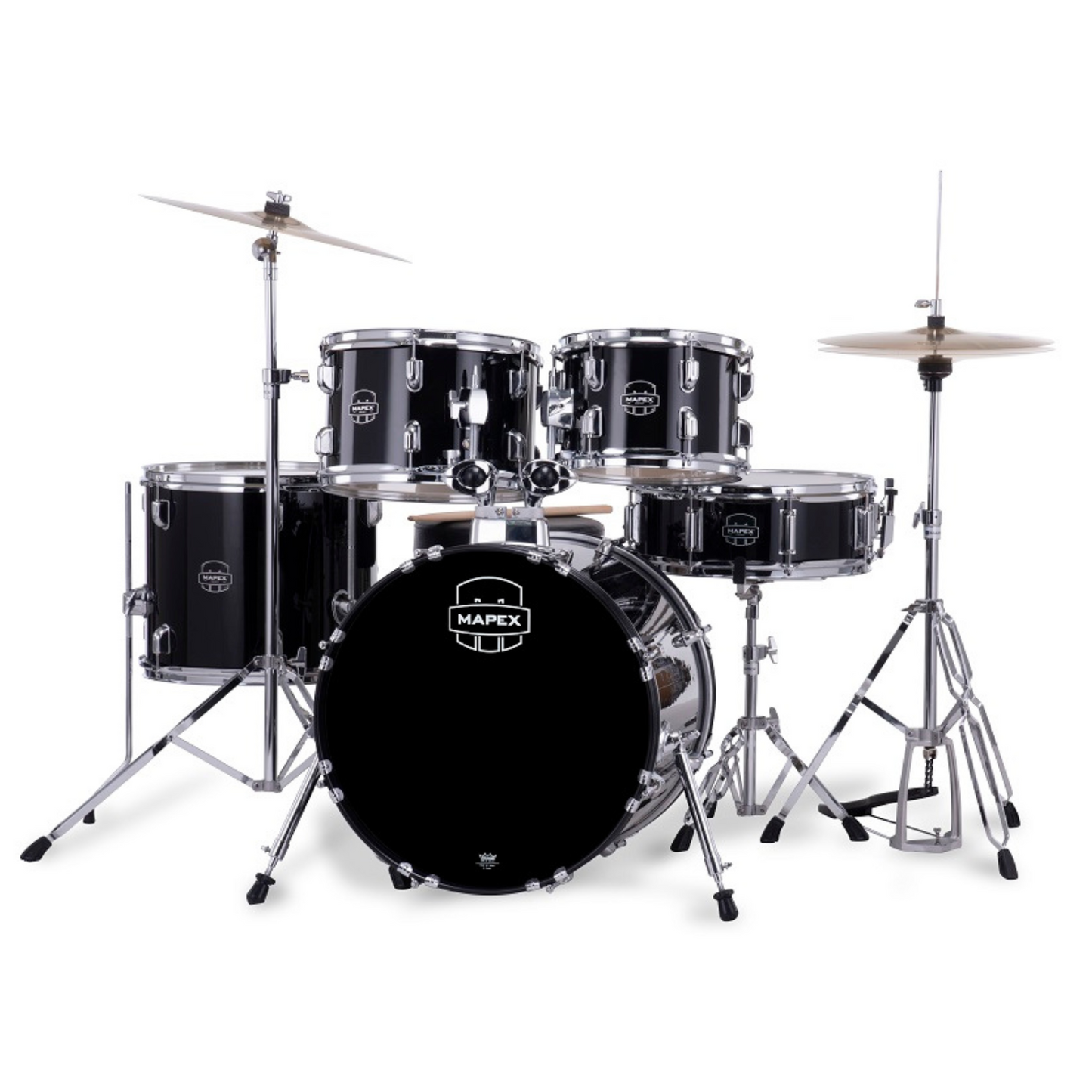 Mapex Comet Series 5-Pcs Acoustic Drum Kit - Dark Black