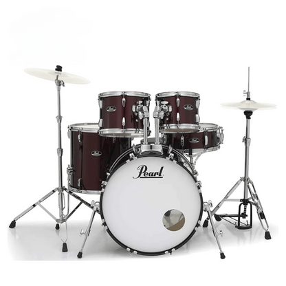 Pearl Roadshow Series 5-Piece Drum Set - Red Wine