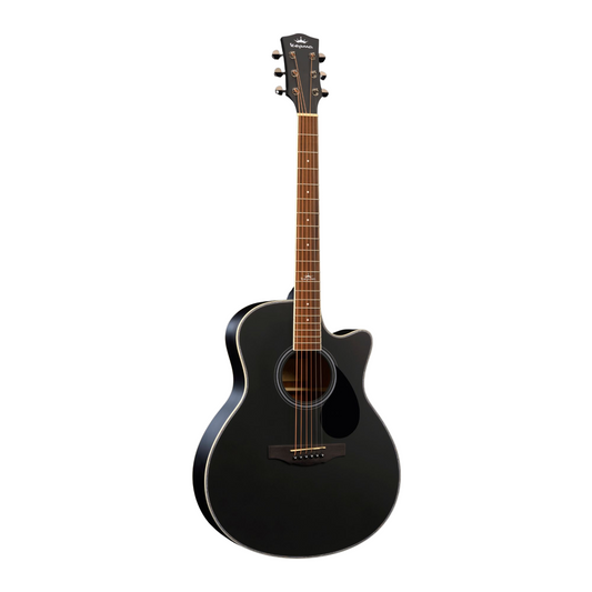 Kepma A1C Grand Auditorium Acoustic Guitar - Black
