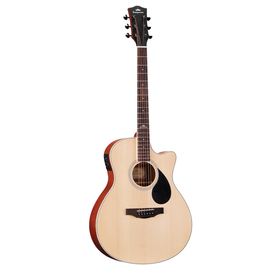 Kepma A1CE Grand Auditorium Electric-Acoustic Guitar w/ K1 EQ- Natural
