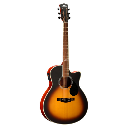 Kepma A1CE Grand Auditorium Electric-Acoustic Guitar w/ K1 EQ - Sunburst