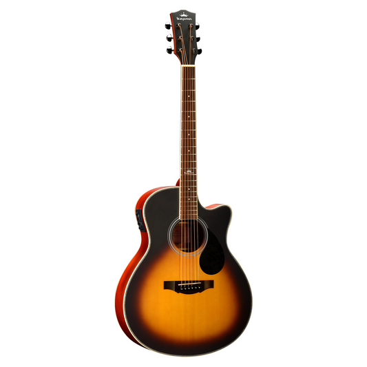 Kepma A1CE Grand Auditorium Electric-Acoustic Guitar w/ K1 EQ - Sunburst